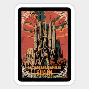 La Sagrada Familia Spain Art Spanish Heritage Sticker